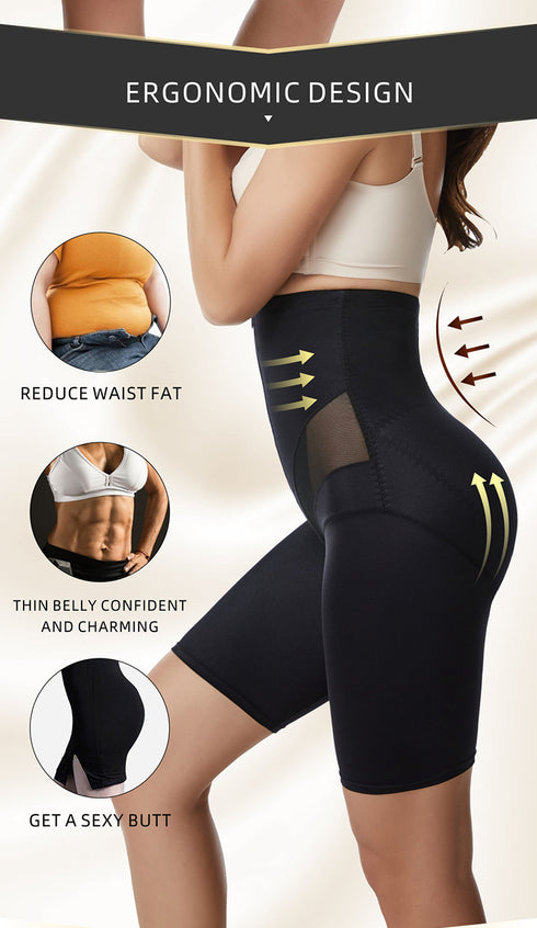 Women's Zipper Body Shaper Tummy Tightening Hip Lift Shapewear