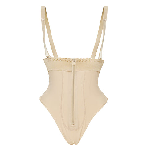 Women’s Zipper Panties Thong Plus Size Fajas Colombianas with Straps