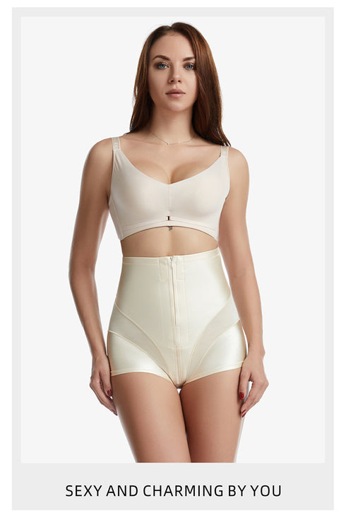 Women's Zipper Rows Clasp Tummy Control Butt Lifters Shapewear