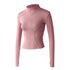 Women's Zipper Running Track Jacket Yoga High-necked Top