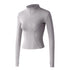 Women's Zipper Running Track Jacket Yoga High-necked Top