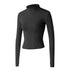 Women's Zipper Running Track Jacket Yoga High-necked Top