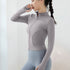 Women's Zipper Running Track Jacket Yoga High-necked Top