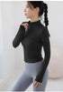 Women's Zipper Running Track Jacket Yoga High-necked Top
