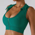 Women's Zipper Sexy Sports Bra Women's Yoga Tank