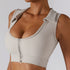 Women's Zipper Sexy Sports Bra Women's Yoga Tank