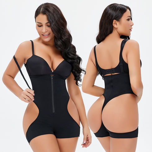 Women's Zipper Fajas Colombianas Girdle Plus Size Shapewear