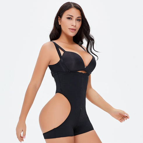 Women's Zipper Fajas Colombianas Girdle Plus Size Shapewear