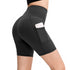 Workout Women's Running Skinny Yoga Shorts with Pocket