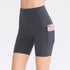 Workout Women's Running Skinny Yoga Shorts with Pocket