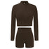 Yoga Fashion Women's Tracksuit Two Piece Long Sleeve Sport Suit