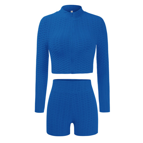 Yoga Fashion Women's Tracksuit Two Piece Long Sleeve Sport Suit