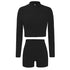 Yoga Fashion Women's Tracksuit Two Piece Long Sleeve Sport Suit