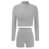 Yoga Fashion Women's Tracksuit Two Piece Long Sleeve Sport Suit