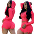 Yoga Women's Zipper Hoodie Two Piece Outfits Sport Suit