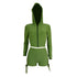 Yoga Women's Zipper Hoodie Two Piece Outfits Sport Suit