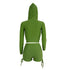 Yoga Women's Zipper Hoodie Two Piece Outfits Sport Suit