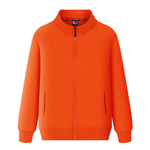 Blank Long Sleeve Plus Size Unisex High Collar Jacket