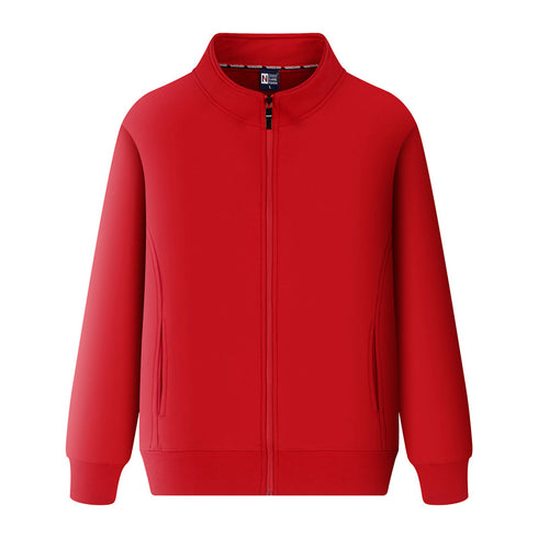 Blank Long Sleeve Plus Size Unisex High Collar Jacket