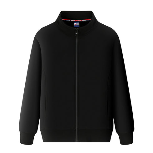 Blank Long Sleeve Plus Size Unisex High Collar Jacket