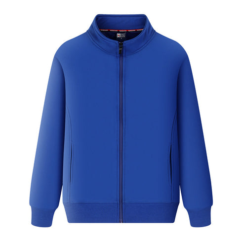 Blank Long Sleeve Plus Size Unisex High Collar Jacket