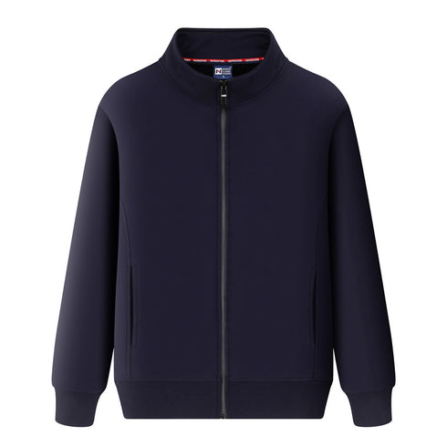 Blank Long Sleeve Plus Size Unisex High Collar Jacket