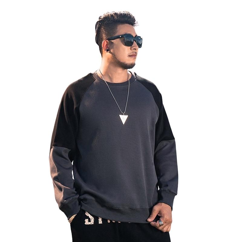 Casual Contrast Color Men s Print Plus Size Sweatshirts Buukkk